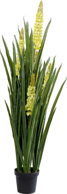 Planta artificiala cu ghiveci verde/gri din plastic 150 cm Rhynchostylis Kare