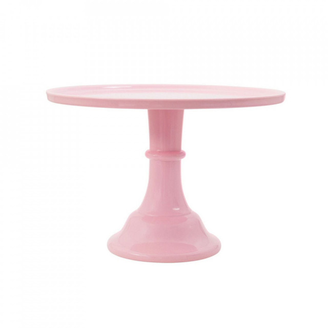 Platou cu picior roz din melamina 30 cm Cake A Little Lovely Company