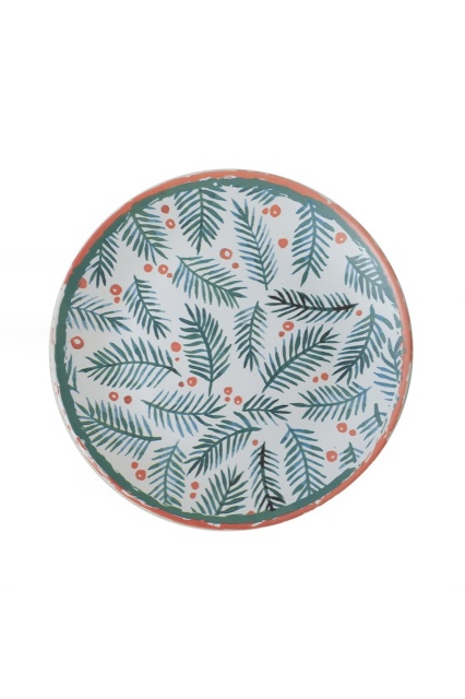 Platou multicolor din ceramica 26 cm Bei The Home Collection