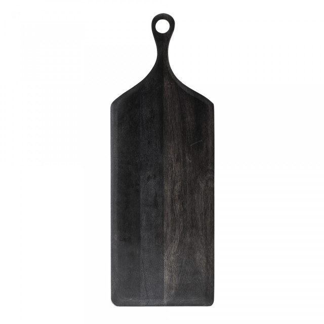 Platou negru din lemn de salcam 25x70 cm Okai Bloomingville