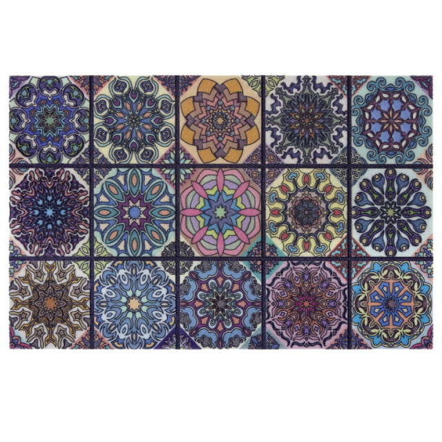 Pres multicolor dreptunghiular pentru intrare din polipropilena 45x70 cm Lisbon The Home Collection