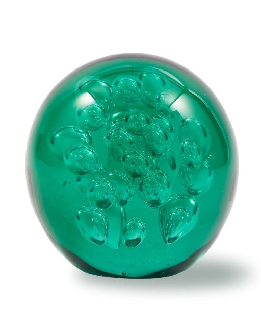 Prespapier verde din sticla Bubble M Pols Potten
