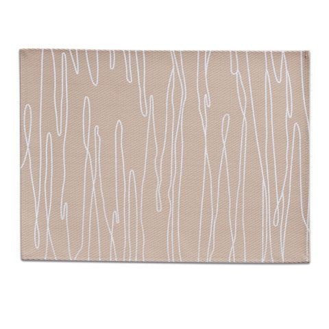 Protectie masa dreptunghiulara crem/alba din PVC 33x45 cm Diane Zeller