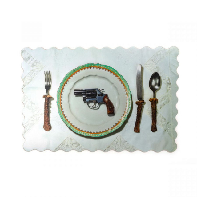Protectie masa dreptunghiulara multicolora din plastic 36x45 cm Bon Appetit Seletti