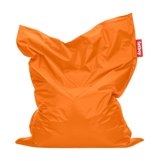 Puf dreptunghiular exterior portocaliu din textil 140x180 cm Original Fatboy
