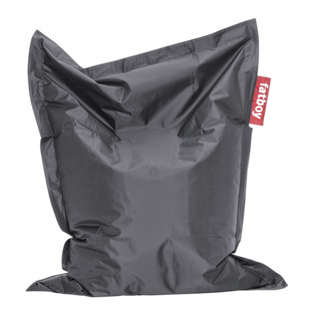 Puf pentru copii gri inchis din nailon 98x130 cm Junior Fatboy