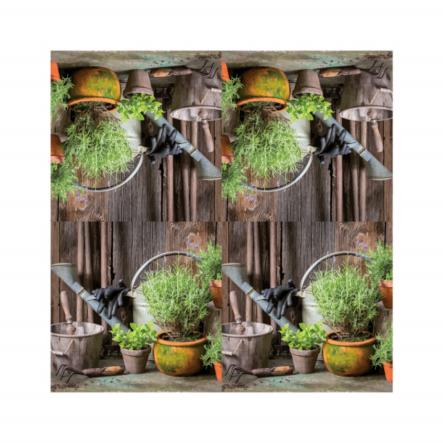 Servetele multicolore din hartie 33x33 cm Herbs Esschert Design