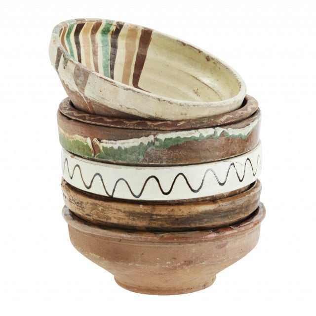 Set 10 boluri multicolore din ceramica Lana Madam Stoltz