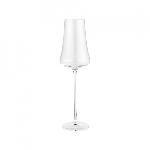 Set 2 pahare transparente din sticla pentru sampanie 6,8x24 cm Silhouette Champagne Bolia