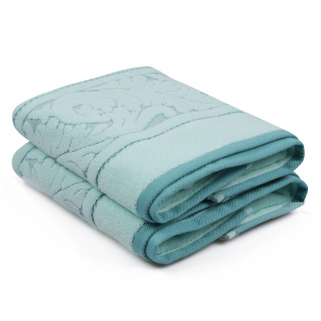 Set 2 prosoape verde menta din bumbac 50x90 cm Sultan The Home Collection