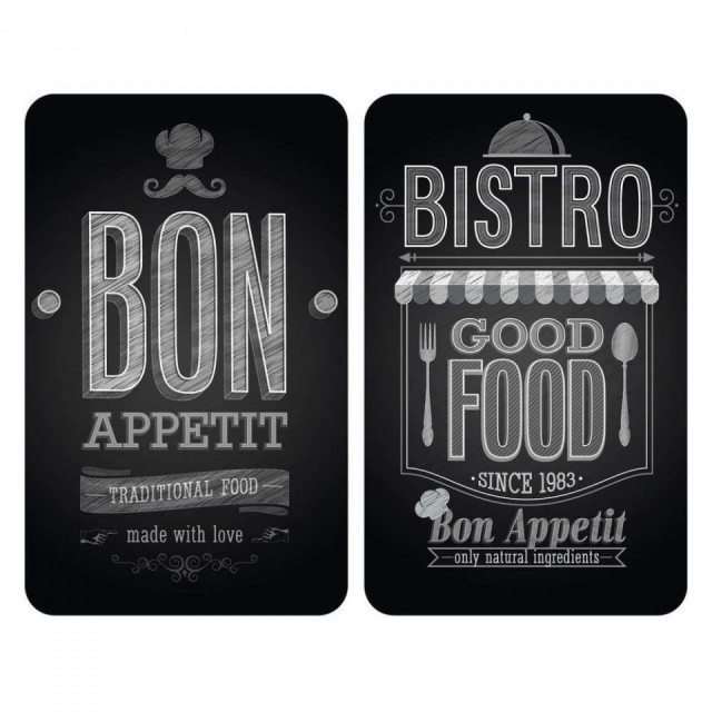 Set 2 suporturi pentru vase fierbinti din sticla Bon Appetit Bistro Wenko