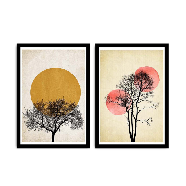 Set 2 tablouri multicolore 51x74 cm Greo The Home Collection