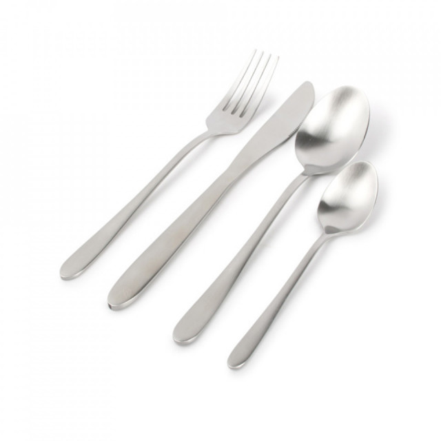 Set 24 tacamuri argintii din inox Slim Aerts
