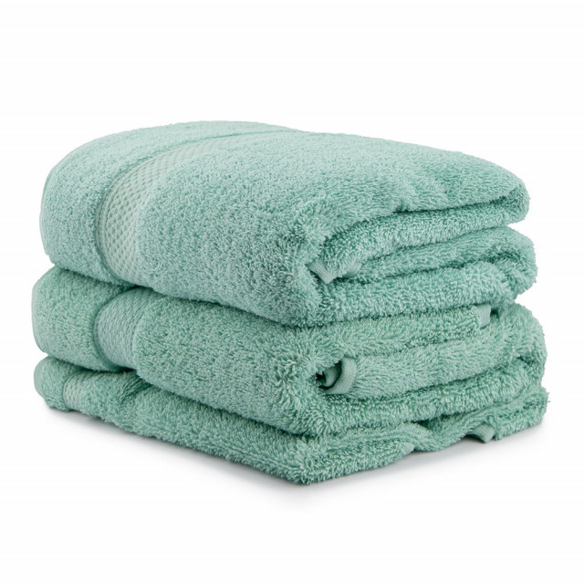 Set 3 prosoape verde menta din bumbac Colorful The Home Collection