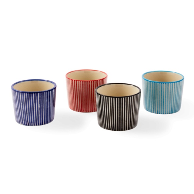 Set 4 cesti multicolore din ceramica 150 ml Marine Pols Potten