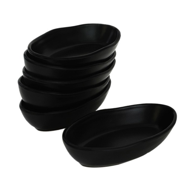 Set 6 boluri pentru aperitive negre din ceramica 14 cm Gliv The Home Collection