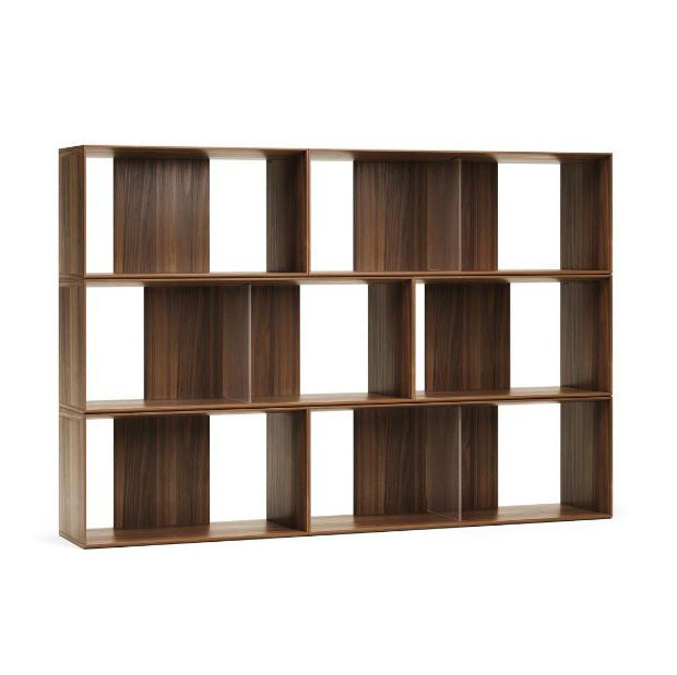 Set 6 etajere modulare maro 114 cm Litto Walnut Kave Home