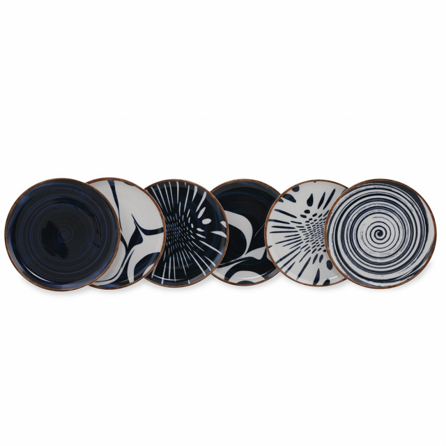 Set 6 farfurii pentru desert multicolore din ceramica 21 cm Mirabel The Home Collection