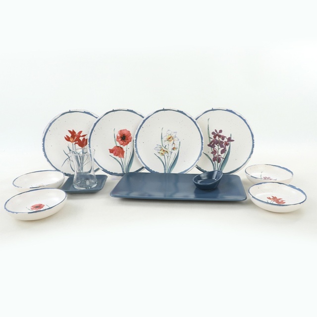 Set de masa 21 piese multicolore din ceramica Ivalo The Home Collection