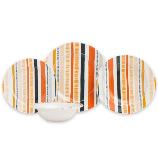 Set de masa 24 piese multicolore din ceramica Adoa The Home Collection