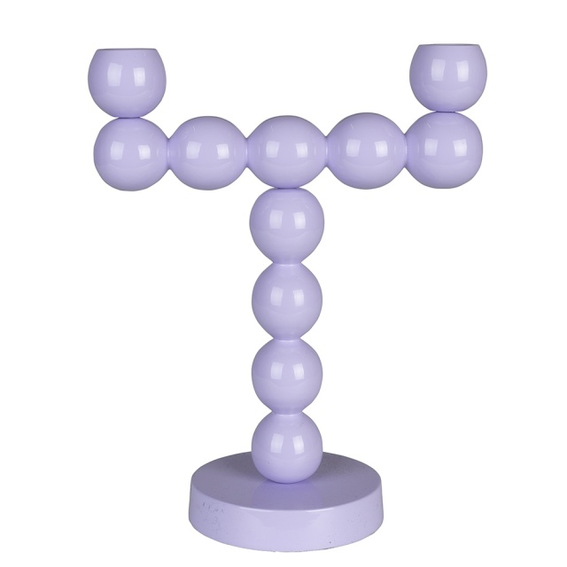 Sfesnic mov din metal 25 cm Bubbles Zuiver