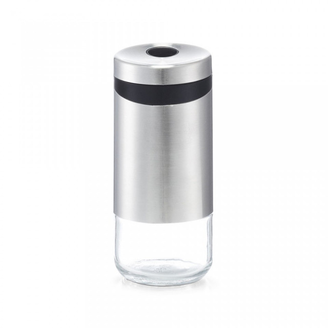 Shaker argintiu/transparent din inox si sticla 220 ml Spice Zeller