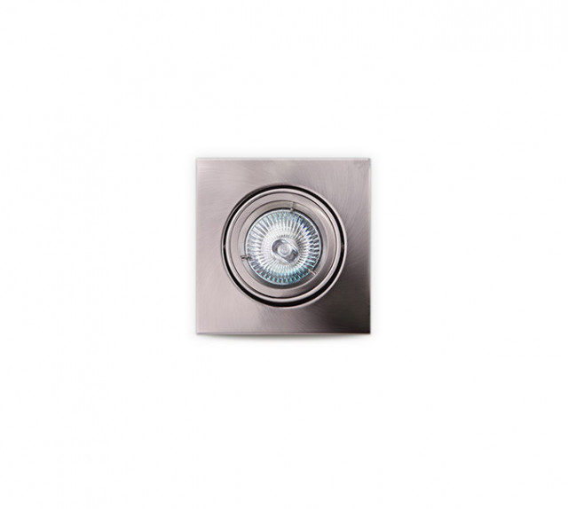 Spot argintiu din metal Halogen Lamp Square Brushed Maxlight
