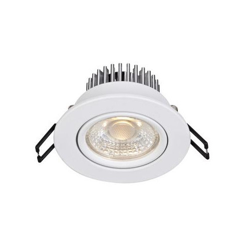 Spot dimabil alb/argintiu din metal cu LED Hera Single Markslojd