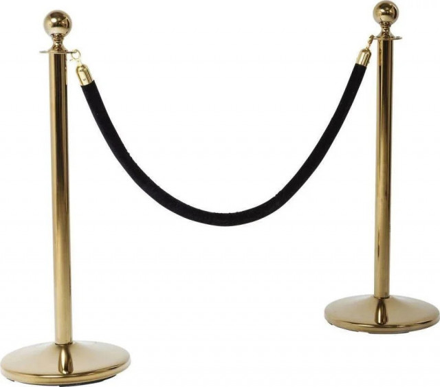 Stalp de delimitare auriu din metal 100 cm VIP Vegas Kare