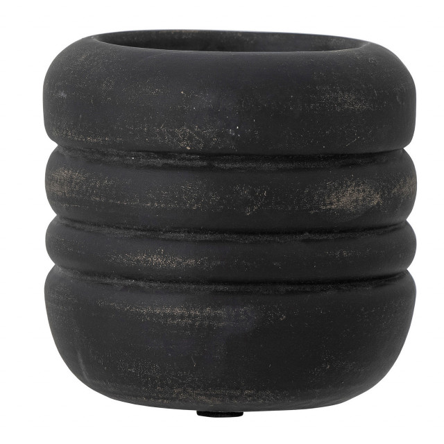 Suport lumanare negru din ceramica 12 cm Vilken Creative Collection