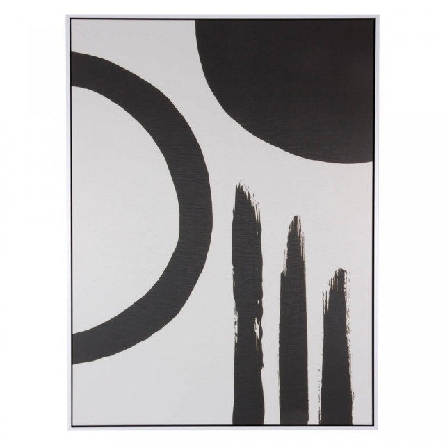 Tablou alb/negru din MDF si polistiren 60x80 cm Chill2 Somcasa