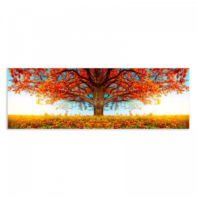 Tablou multicolor din canvas si lemn 60x180 cm Dolombi The Home Collection