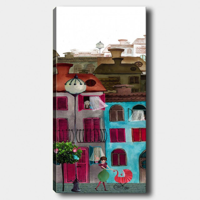 Tablou multicolor din fibre naturale 50x120 cm Venice The Home Collection