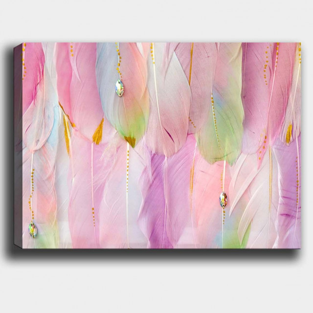 Tablou multicolor din fibre naturale 70x100 cm Abstract The Home Collection