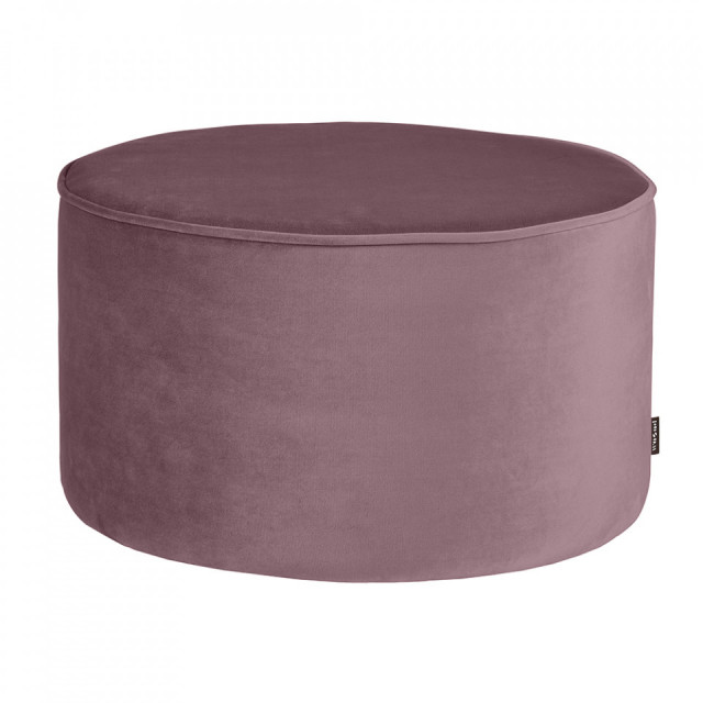 Taburet rotund lila din catifea 60 cm Sara Woood