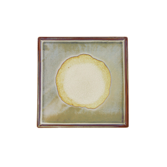 Tava patrata maro deschis din ceramica 20x20 cm Linn LifeStyle Home Collection
