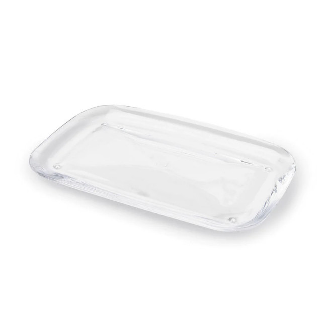 Tava pentru bijuterii transparenta din plastic 15x25 cm Droplet Umbra