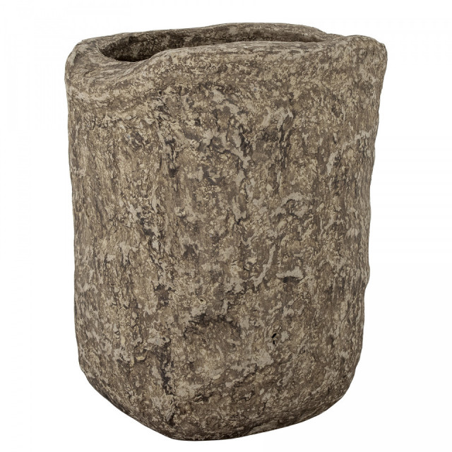 Vaza decorativa maro din papier mache 52 cm Janay Bloomingville