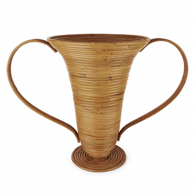 Vaza decorativa maro din ratan 41 cm Amphora Ferm Living
