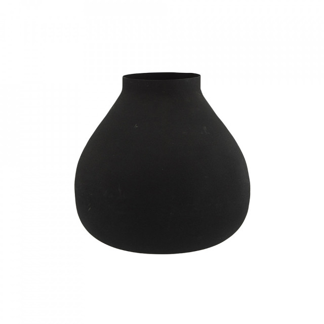 Vaza neagra din fier 22 cm Tesori Madam Stoltz