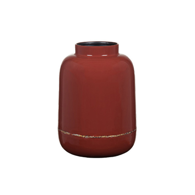 Vaza rosie din metal 26 cm Maiya Ernie Lifestyle Home Collection
