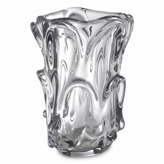 Vaza transparenta din sticla 31 cm Aila Eichholtz