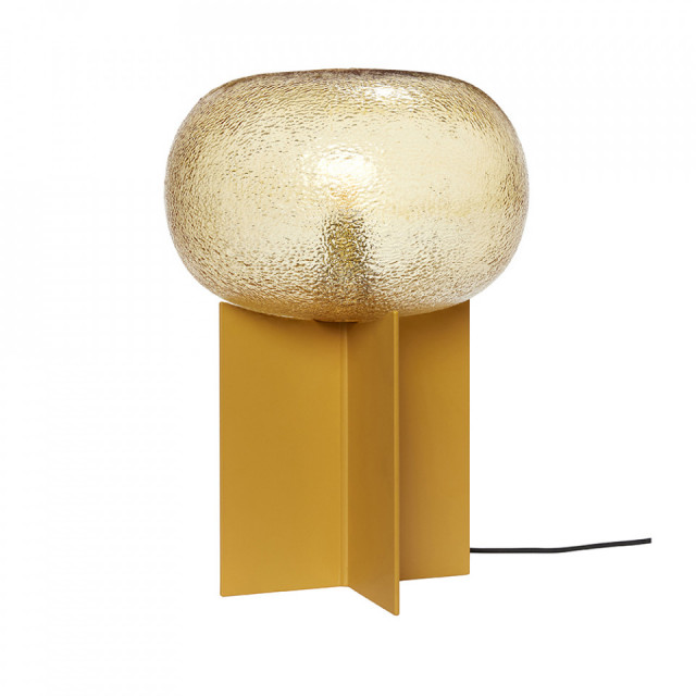 Veioza galbena din metal 36 cm Podium Hubsch