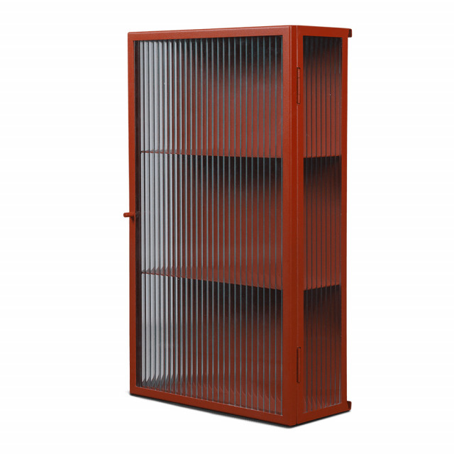 Vitrina pentru perete rosu din metal 60 cm Haze Ferm Living