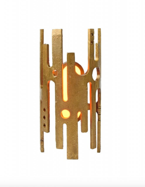 Aplica maro din aluminiu cu 2 becuri Savage Bronze Versmissen