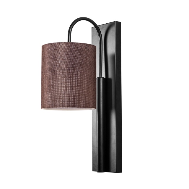 Aplica neagra/maro din metal Baston The Home Collection