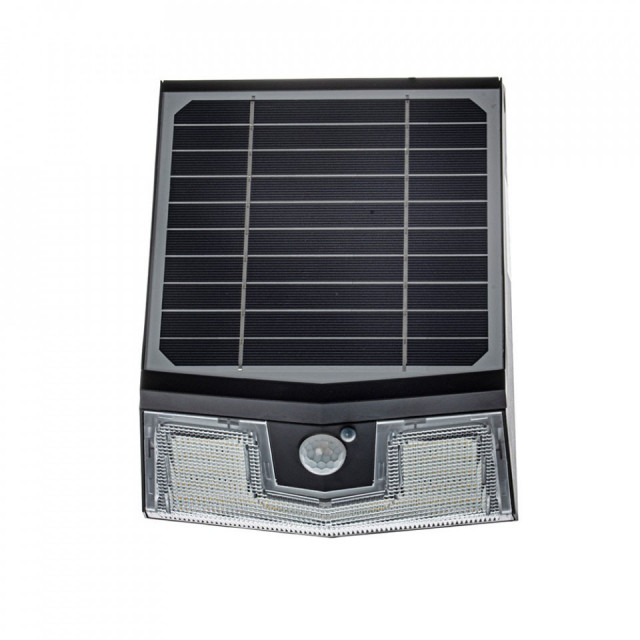 Aplica solara cu senzor pentru exterior neagra Transformer Milagro Lighting