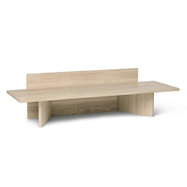 Banca maro din lemn 120 cm Oblique Ferm Living
