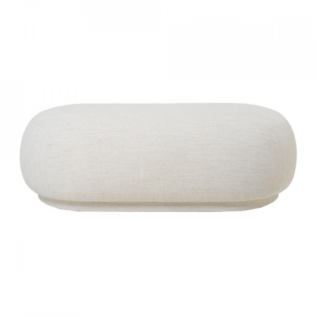 Bancheta alb antic din textil 124 cm Rico Boucle Ferm Living