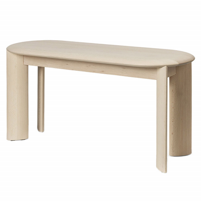 Bancheta crem din lemn 90 cm Bevel Ferm Living